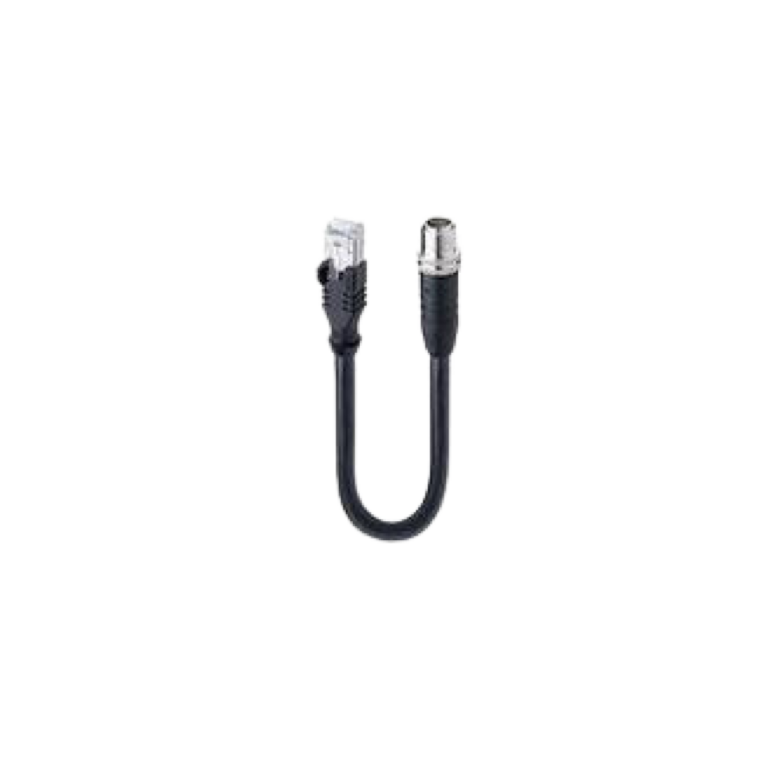 M12 8 pol -RJ45 Gigabit Schielded Ethernet Double-ended Cordset